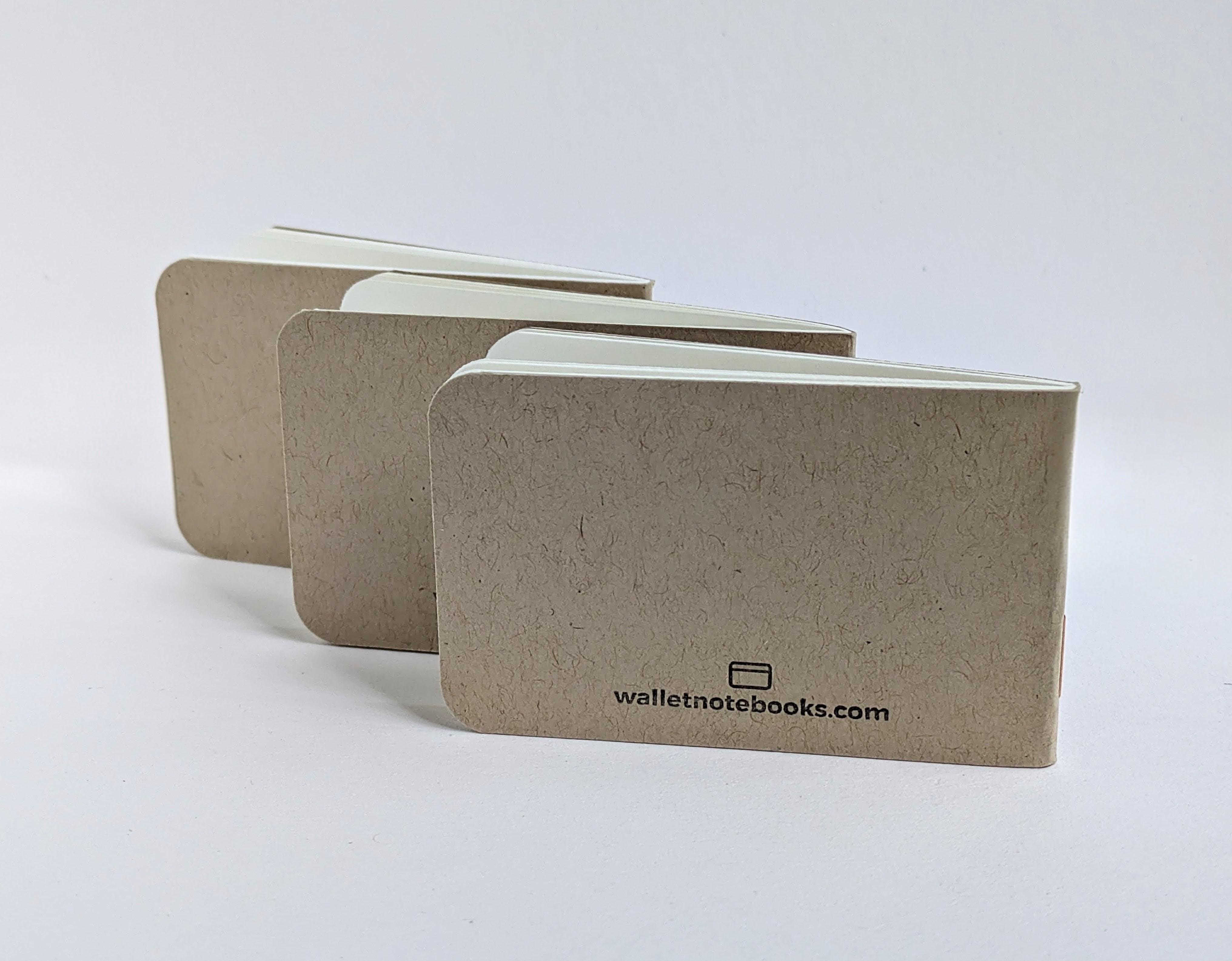 Wallet Notebooks product back image for Speckletone Kraft Brown with Meringue